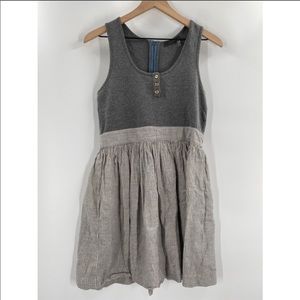 THML linen blend striped dress